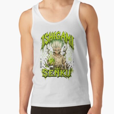 Dr. Stone Senku Ishigami Toxic Green Glow Flask Acid Scientist Tank Top