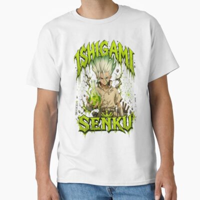 Dr. Stone Senku Ishigami Toxic Green Glow Flask Acid Scientist T-shirt