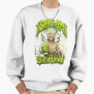 Dr. Stone Senku Ishigami Toxic Green Glow Flask Acid Scientist Sweatshirt
