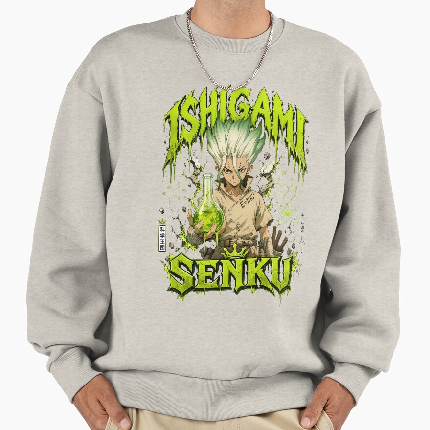 ssrcooversized_sweatshirtmens_01oatmeal_heatherfrontsquare_productx1000 - Dr. Stone EU Store