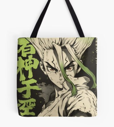 Dr. Stone Senku Electric Lime Science Tote Bag