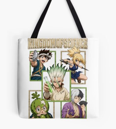 Dr. Stone Kingdom Of Science Collage Tote Bag