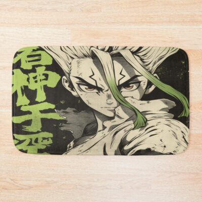 Dr. Stone Senku Electric Lime Science Bath Mat