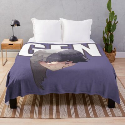 Dr. Stone Asagiri Gen Mentalist Throw Blanket