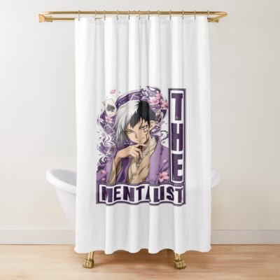 Dr. Stone Gen Cherry Blossom Illusion Shower Curtain