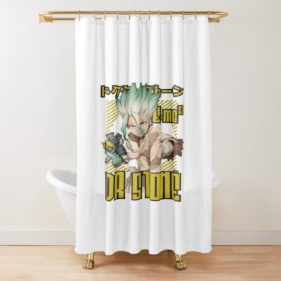 Dr. Stone Senku Master Inventor Shower Curtain
