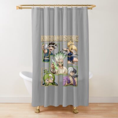 Dr. Stone Kingdom Of Science Ensemble Shower Curtain