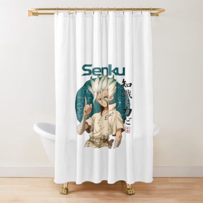 Dr. Stone Atomic Science Genius Shower Curtain