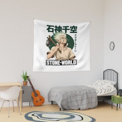 Dr. Stone Chrome Primitive Invention Tapestry