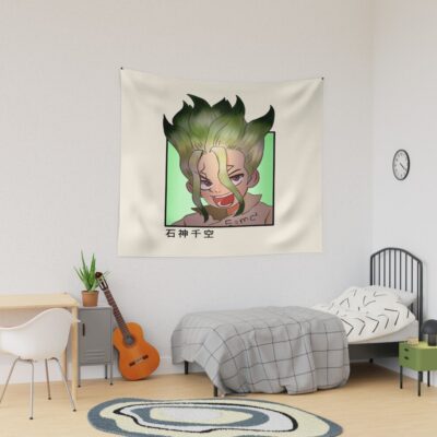Dr. Stone Ishigami Senku Sketch Style Tapestry