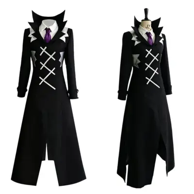 Dr Stone Xeno Fantasia Coat Tops Pnats Tie Adult Outfits Halloween Costume