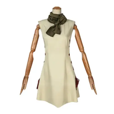 Dr.Stone Anime Ogawa Yuzuriha Dress Scarf Cosplay